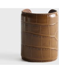 TOTEME - Long Croco-Embossed Cuff - Lyst
