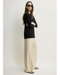 TOTEME - Monogram Silk Pj Bottoms Ivory - Lyst