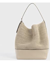TOTEME - Belted Woven Leather Tote - Lyst
