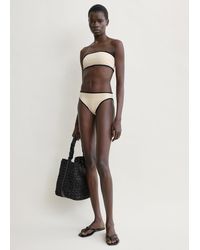 TOTEME - Stripe Edge Strapless Bikini Top - Lyst
