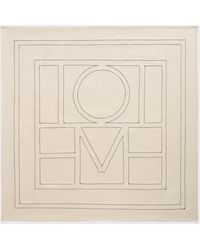 TOTEME - Embroidered Monogram Silk Scarf - Lyst