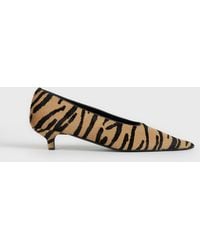 TOTEME - Sharp Pony Hair Kitten Pumps - Lyst