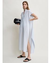 TOTEME - Striped Tie-Sleeve Dress - Lyst