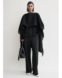 TOTEME - Fringed Poncho - Lyst