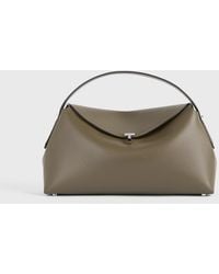 TOTEME - T-Lock Grained-Leather Top Handle - Lyst
