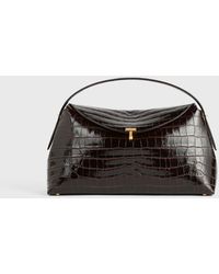 TOTEME - T-Lock Croco-Embossed Top Handle - Lyst