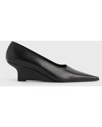 TOTEME - Sharp Nappa Wedge Pumps - Lyst
