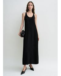 TOTEME - Scoop-Neck Sablé Dress - Lyst