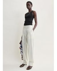 TOTEME - Striped Balloon Trousers/Cobalt - Lyst