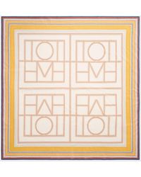 TOTEME - Collector Sarong Cream/Daffodil - Lyst