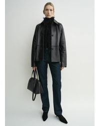 TOTEME - Grained Leather Jacket - Lyst