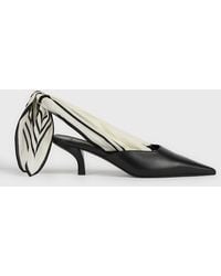 TOTEME - Scarf Nappa Slingbacks - Lyst