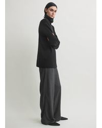 TOTEME - Monogram Flannel Pj Bottoms Charcoal - Lyst