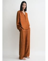 TOTEME - Monogram Silk Pj Top - Lyst