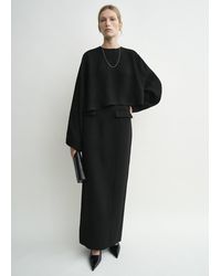 TOTEME - Cropped Sablé Blouse - Lyst
