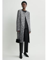 TOTEME - Collarless Floral Coat - Lyst