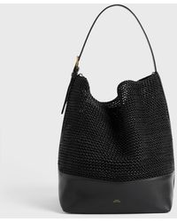 TOTEME - Belted Woven-Leather Tote - Lyst