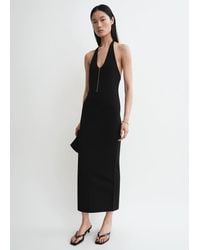 TOTEME - Compact Knit Halter Dress - Lyst