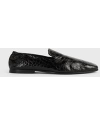 TOTEME - Soft Croco-Embossed Loafers - Lyst