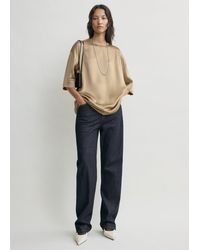 TOTEME - Satin Tee - Lyst