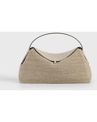 TOTEME - T-Lock Woven-Leather Top Handle - Lyst