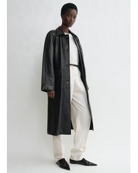 TOTEME - Raglan-Sleeve Leather Coat - Lyst
