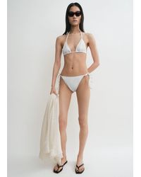 TOTEME - Monogram Pointelle Bikini Bottoms - Lyst