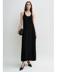 TOTEME - Scoop-Neck Sablé Dress - Lyst