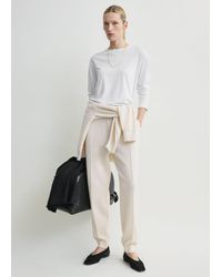 TOTEME - Pintucked Sweatpants - Lyst