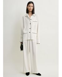 TOTEME - Piped Pj Top - Lyst