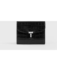 TOTEME - T-Lock Croco-Embossed Cardholder - Lyst