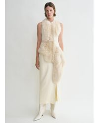 TOTEME - Shearling Appliqué Dress - Lyst