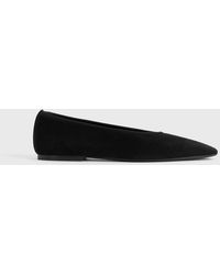 TOTEME - Minimalist Suede Ballerinas - Lyst