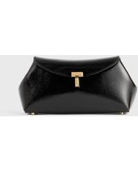 TOTEME - Mini T-Lock Naplack Clutch - Lyst