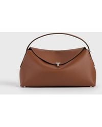 TOTEME - T-Lock Grained-Leather Top Handle - Lyst