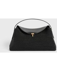 TOTEME - T-Lock Woven-Leather Top Handle - Lyst