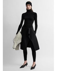 TOTEME - Slit Scuba Skirt - Lyst