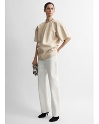 TOTEME - Cocoon Leather Top - Lyst