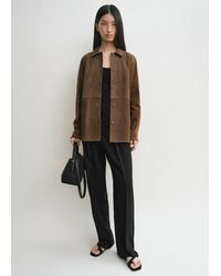 TOTEME - Soft Suede Shirt - Lyst