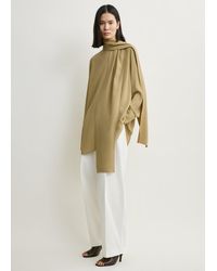 TOTEME - Draped Scarf Blouse - Lyst