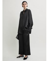 TOTEME - Satin Drawstring Trousers - Lyst