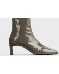 TOTEME - Bar Mid-Heel Naplack Boots - Lyst