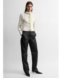 TOTEME - Ribbed Bow Blouse - Lyst