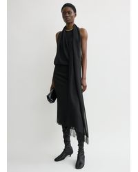 TOTEME - Fringed Scarf Dress - Lyst