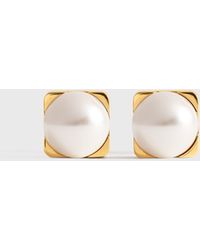 TOTEME - Faux Pearl Studs - Lyst