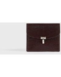 TOTEME - T-Lock Lizard-Embossed Cardholder - Lyst
