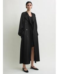 TOTEME - Draped Satin Trench - Lyst