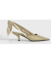 TOTEME - Scarf Nappa Slingbacks - Lyst