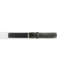 TOTEME - Slim Grained-Leather Trouser Belt - Lyst