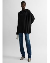 TOTEME - Asymmetric Draped Blouse - Lyst